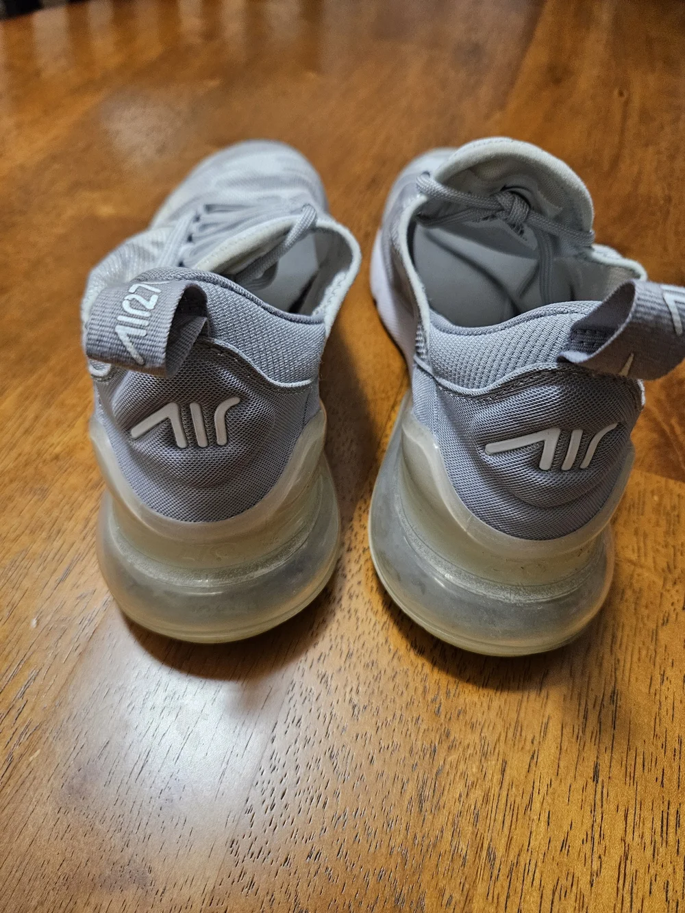 Nike Air270 Kids' Lightweight Slip-On Sneakers - Light Grey